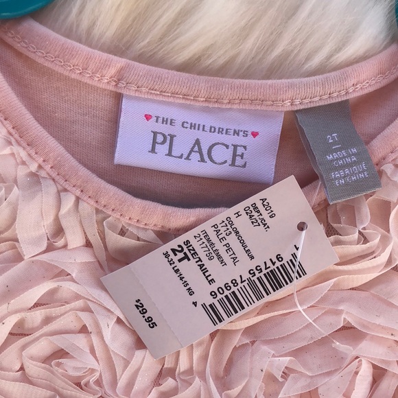 NWT The Childrens Place Girls Sleeveless Pink - Picture 8 of 8